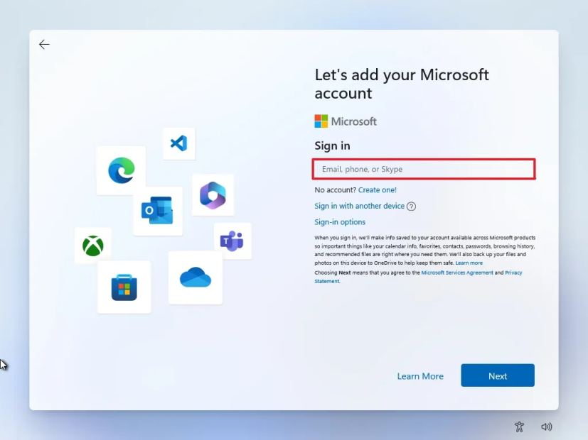 Créer un compte Windows 11