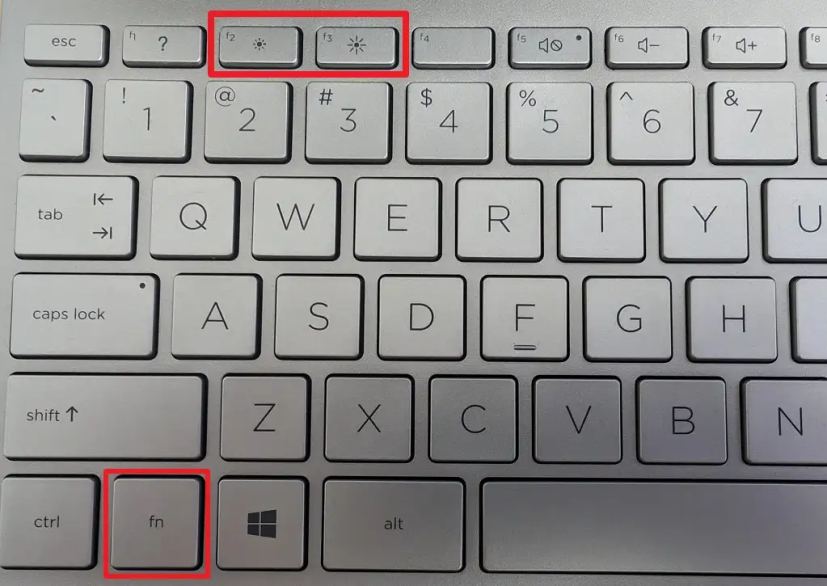 Commandes de luminosité du clavier d’ordinateur portable Windows 11