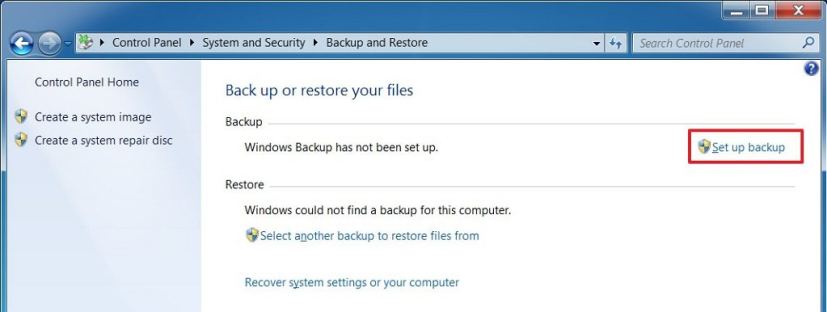 Sauvegarde du fichier d'installation de Windows 7