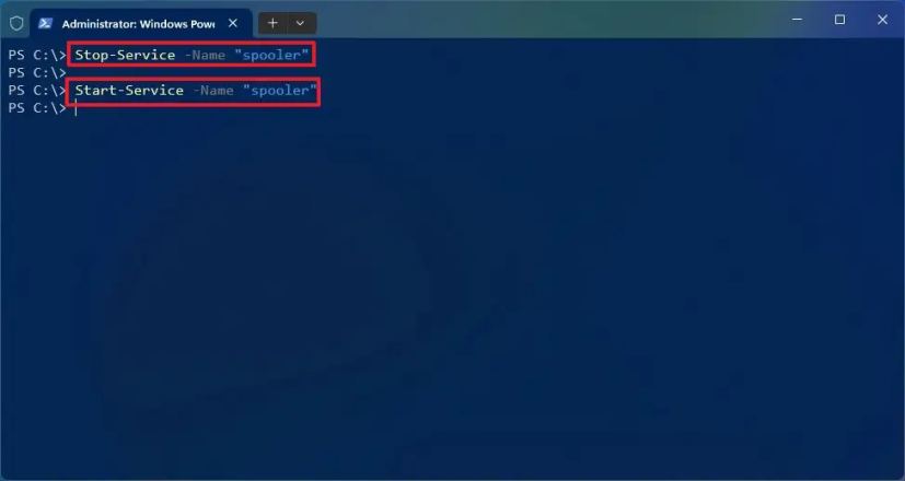 PowerShell gérer les services