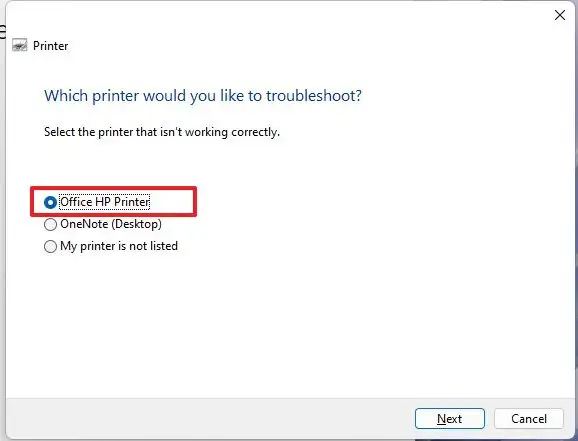 Dépannage de l'imprimante partagée