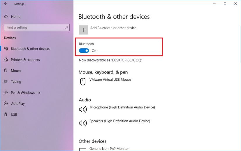 Activer Bluetooth sur Windows 10