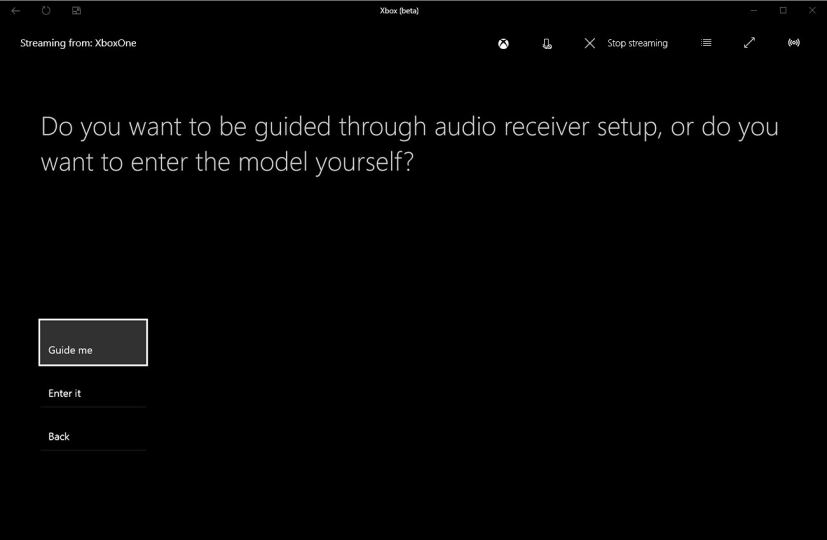 Guide du récepteur audio Xbox One