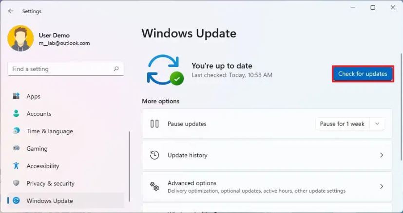 Windows 11 recherche les mises à jour