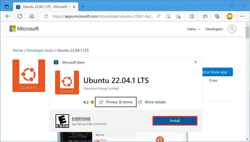 Microsoft Store installer Ubuntu