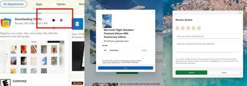 Nouvelle interface utilisateur du Microsoft Store