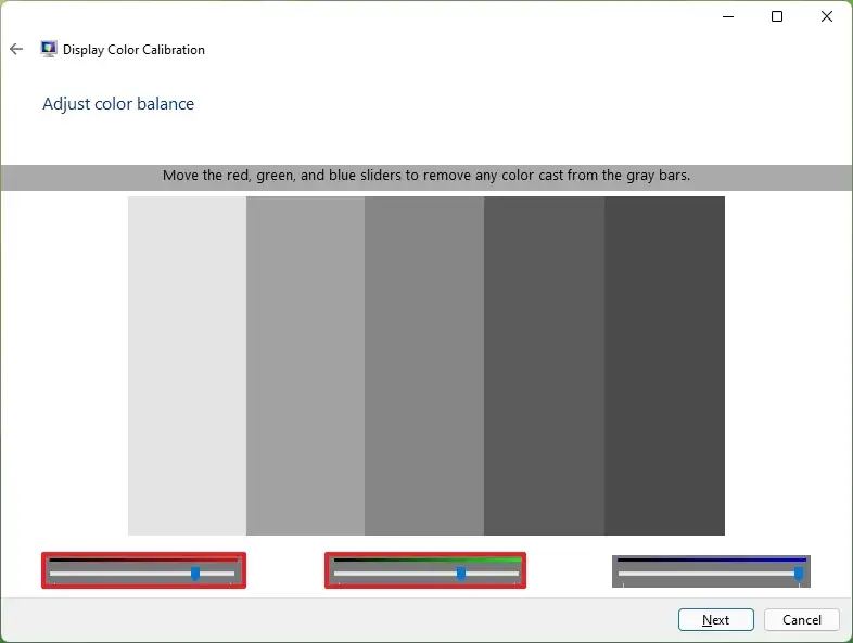 Windows 11 corrige les couleurs chaudes