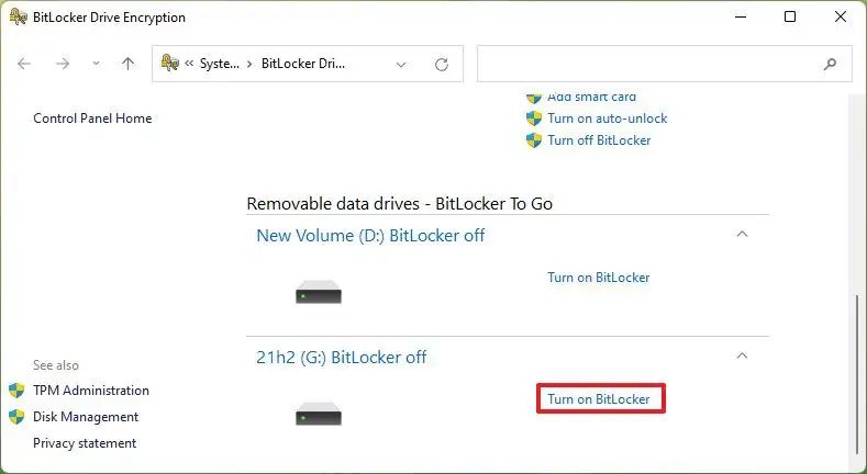 Activer BitLocker pour aller sur Windows 11