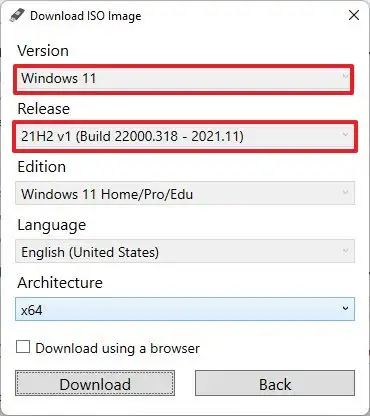 Téléchargement ISO de Rufus Windows 11