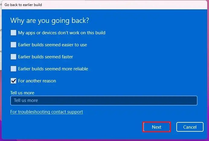 Raison de désinstaller Windows 11 22H2