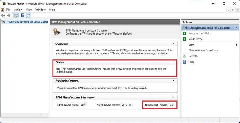 Informations sur le module de plateforme sécurisée