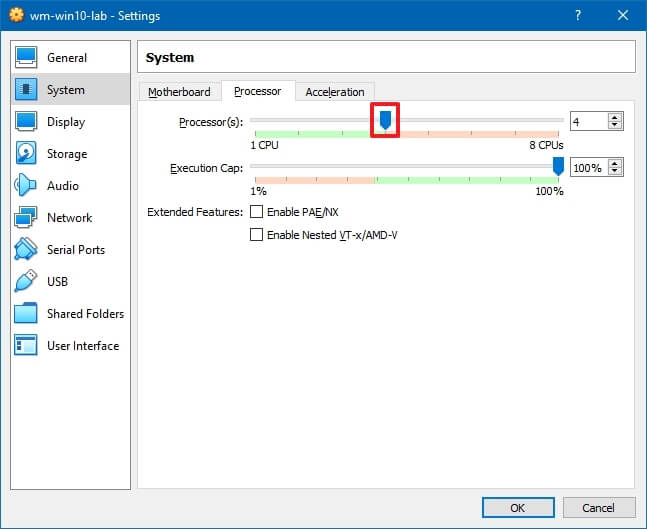 Allocation de processeur de machine virtuelle