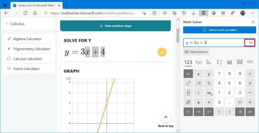 Clavier mathématique