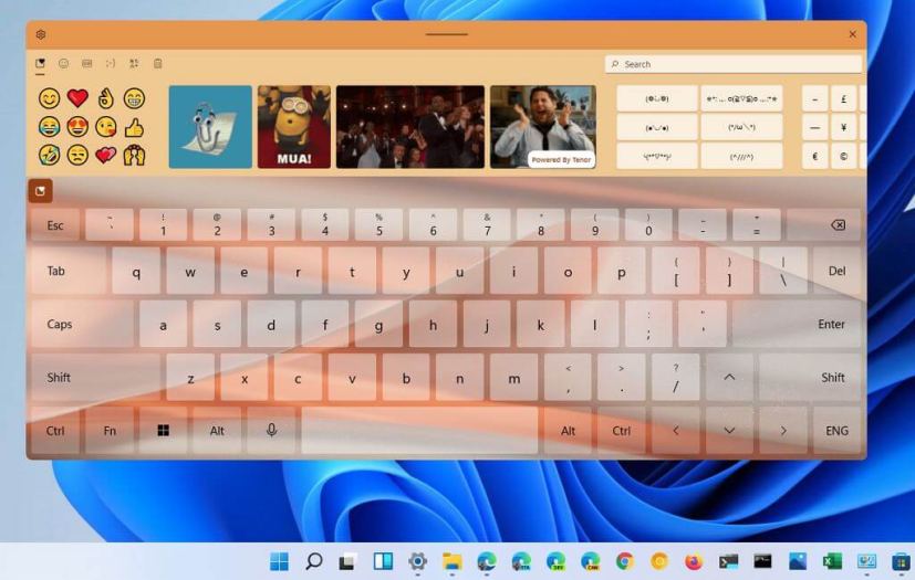 Clavier tactile Windows 11