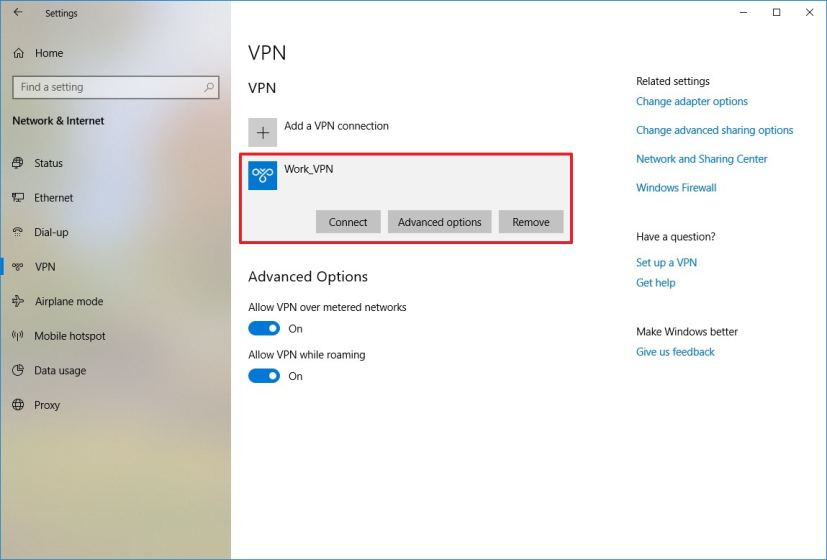 Connexion à distance Windows 10 via VPN