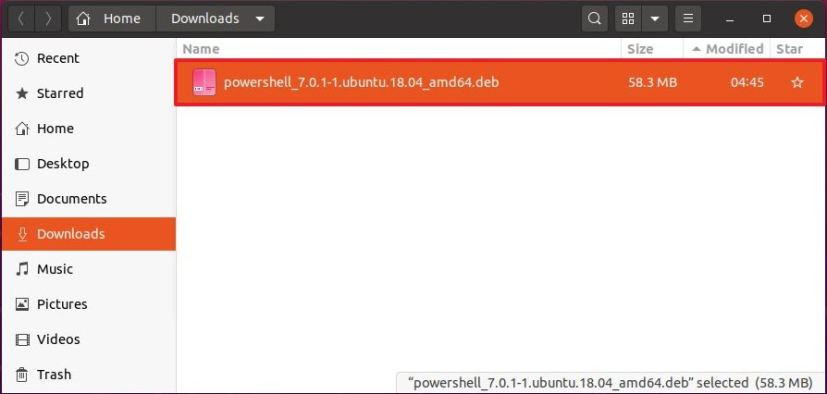 Package deb PowerShell Ubuntu amd64