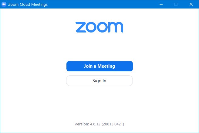 Application Zoom sur Windows 10