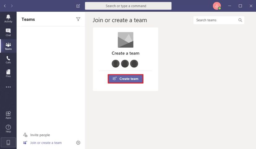 Microsoft Teams crée un canal