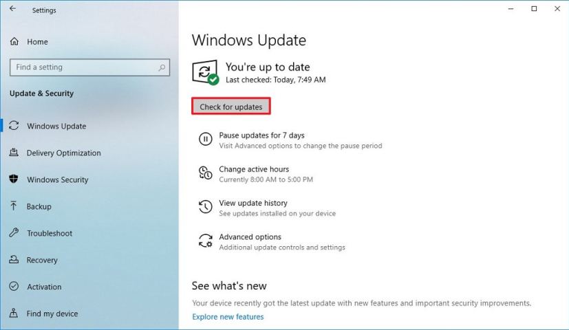 Téléchargement de Microsoft Edge Chromium avec Windows Update