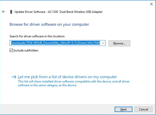 Installer le pilote de l'adaptateur Wi-Fi sur Windows 10