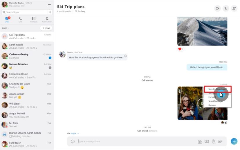 Enregistrer l'option d'enregistrement des appels Skype