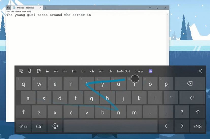 SwiftKey sur Windows 10 version 17692