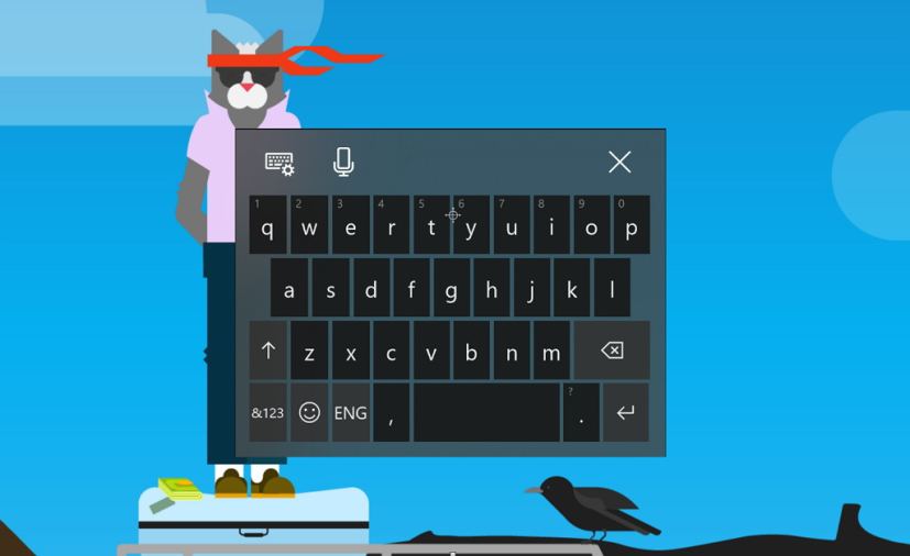 Clavier tactile Windows 10 avec Fluent Design