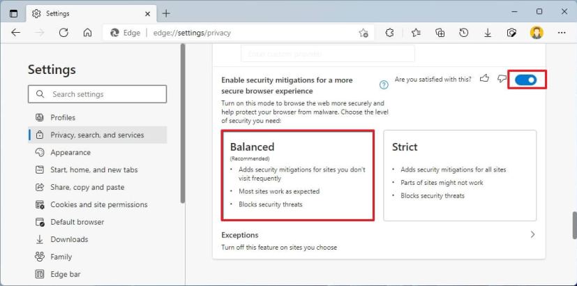 Atténuations de sécurité Microsoft Edge