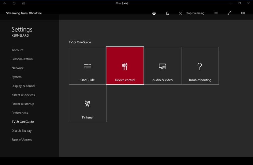 Paramètres Xbox One Contrôle des appareils