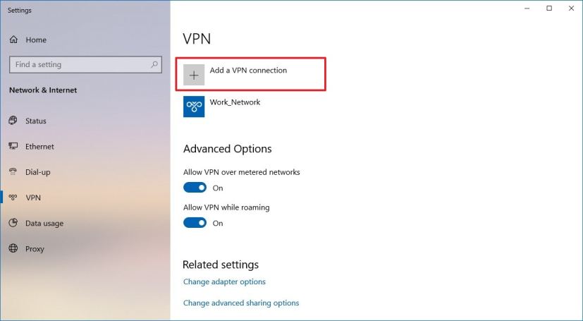 Ajouter une connexion VPN sur Windows 10