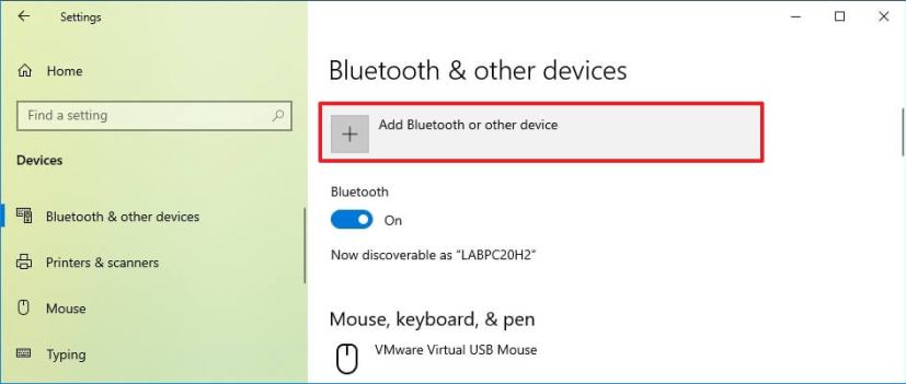 Paramètres Bluetooth et autres appareils