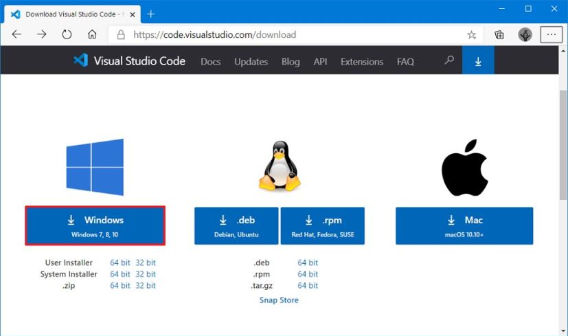 Téléchargez Visual Studio Code sur Windows 10