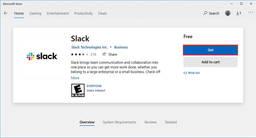 Installer Slack sur Windows 10