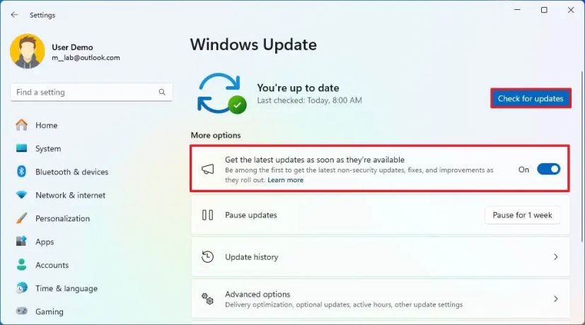 Mise à jour Windows 11 de septembre