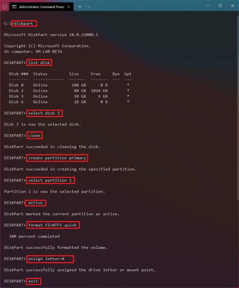 Formater les commandes du lecteur