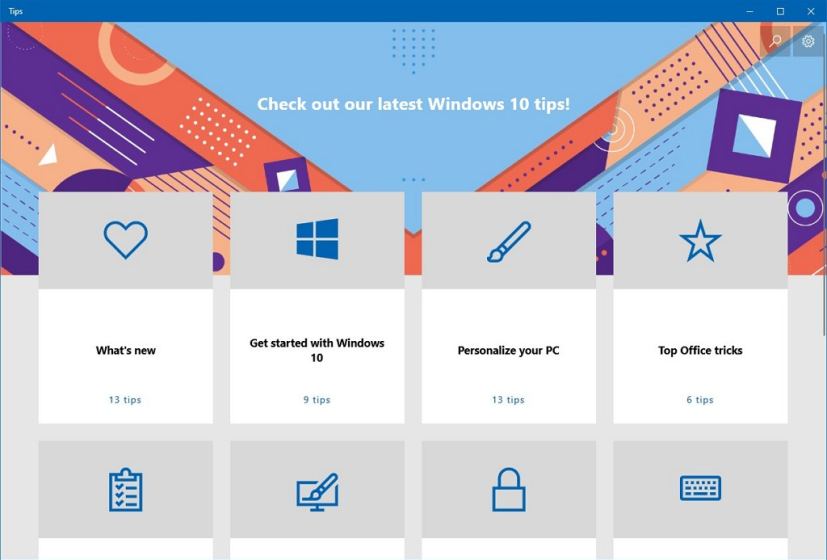 Application Conseils Windows 10