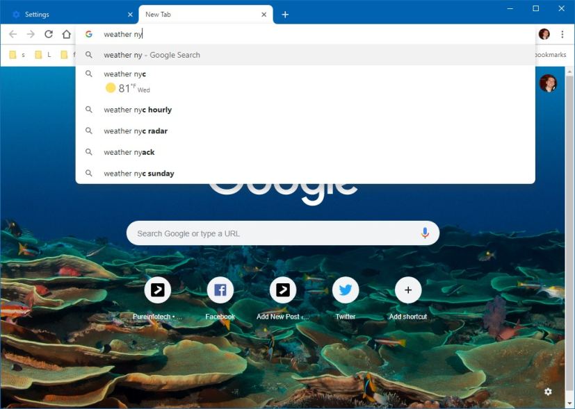 Chrome 69 Omnibox