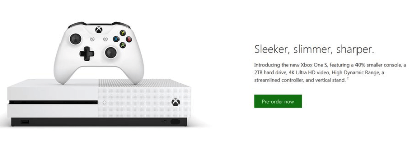 Spécifications techniques de la Xbox One S