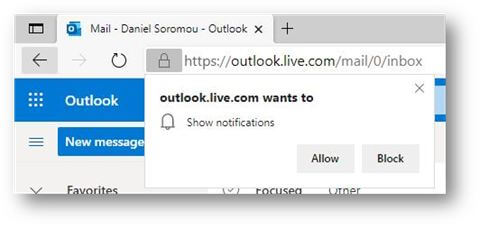 Notifications Microsoft Edge