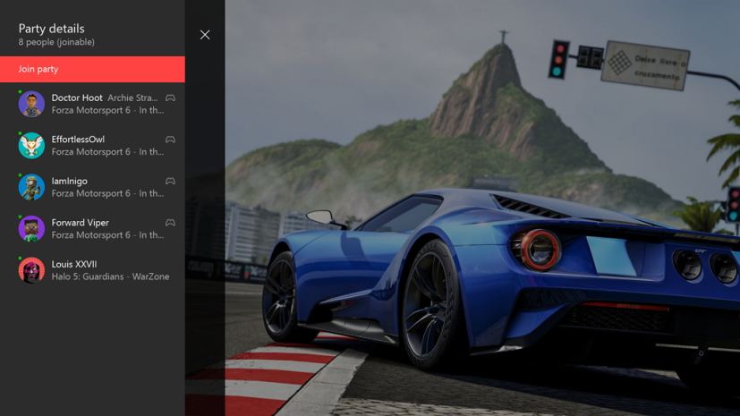 Détails de la fête sur Xbox One