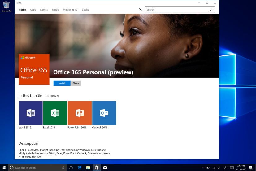 Microsoft Office dans le Windows Store