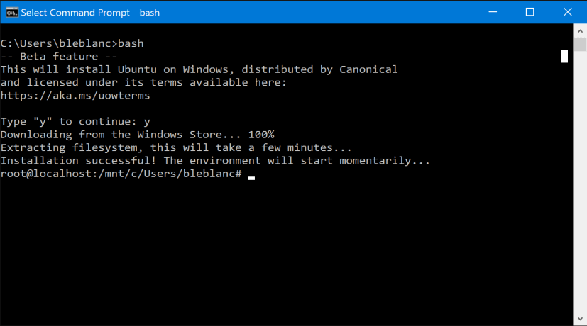 bash-ubuntu-windows-10