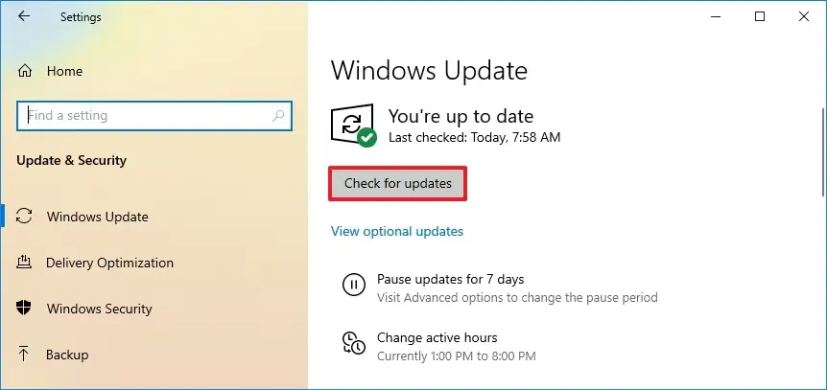 Windows 10 recherche les mises à jour