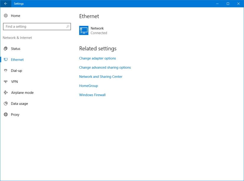 Paramètres Ethernet