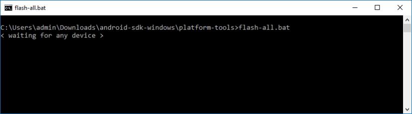 Fichier Android flash-all.bat pour mettre à niveau le téléphone ou la tablette