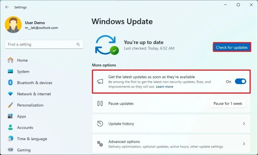 Windows 11 vérifie et installe les mises à jour