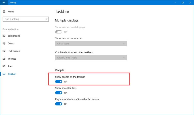 Désactiver Mes contacts sous Windows 10