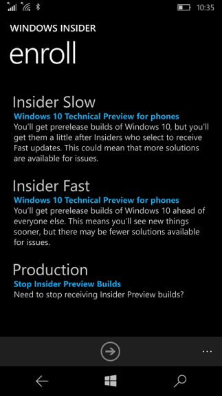 Inscrire les mises à jour de Windows 10 Mobile Production