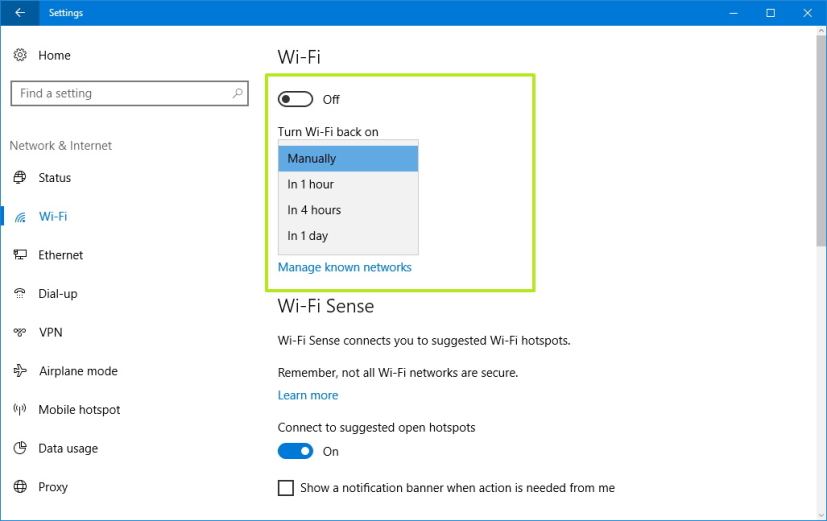 Programmez le Wi-Fi pour qu'il s'active automatiquement à l'aide des paramètres