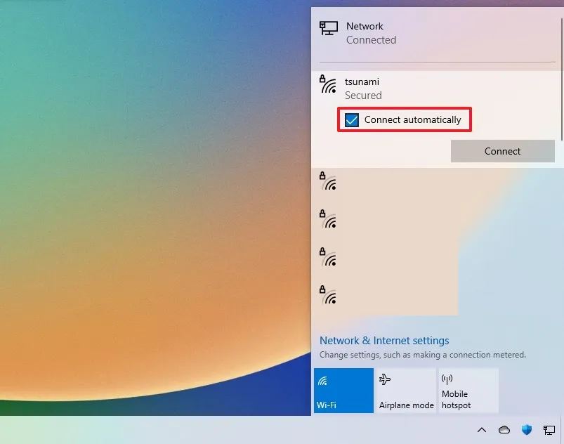 Windows 10 modifie la priorité du Wi-Fi